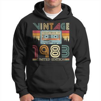 Vintage 1983 Cassette Tape 40 Year Old 40Th Birthday Hoodie - Monsterry AU