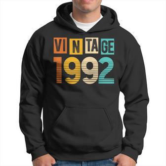 Vintage 1992 Retro Cassette Birthday Party Anniversary Hoodie - Monsterry CA