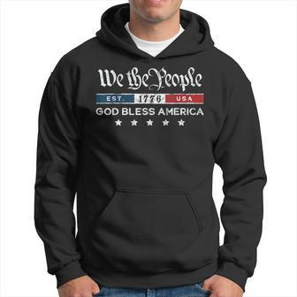 Vintage 4Th Of July We The People Usa God Bless America Hoodie - Monsterry CA