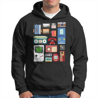 Vintage 90S Technology Old Gadgets Hoodie - Seseable