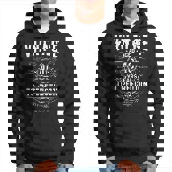 Vintage Aged 40 Years To Perfection 40Th Birthday Hoodie - Monsterry