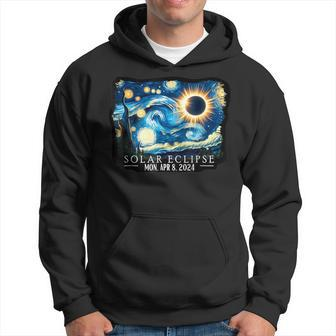 Vintage American Totality Starry Night Eclipse Solar 2024 Hoodie - Seseable