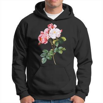 Vintage & Pink Rose Hoodie - Seseable