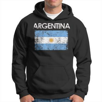 Vintage Argentina Argentinian Flag Pride Hoodie - Monsterry CA