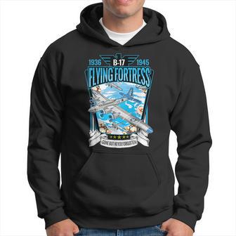 Vintage B17 Flying Fortress Ww2 Heavy Bomber Aviator Hoodie - Monsterry UK