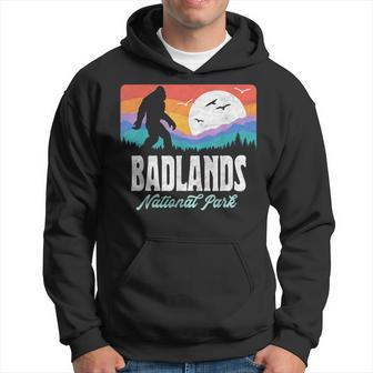 Vintage Badlands National Park Bigfoot Dakota Mountains Hoodie - Monsterry