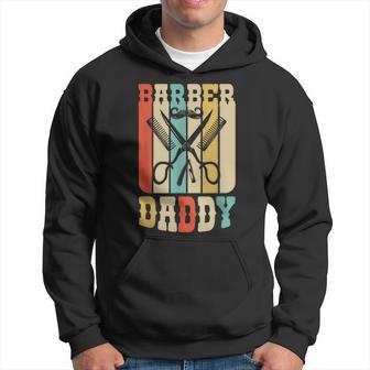 Vintage Barber Shop Daddy Barbers Dad Father's Day Hoodie - Monsterry UK