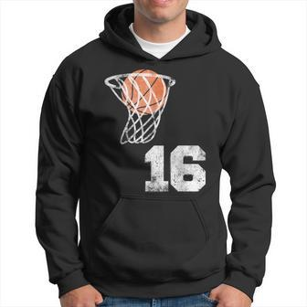 Vintage Basketball Jersey Number 16 Player Number Hoodie - Monsterry AU