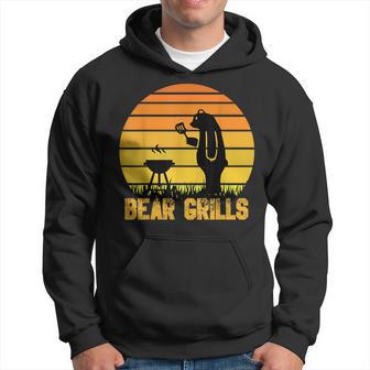 Vintage Bear Grills Barbecue Grill Master Bbq Grilling Hoodie - Thegiftio UK