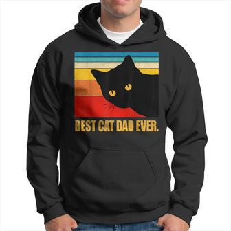 Vintage Best Cat Dad Ever Daddy Fathers Day Hoodie - Monsterry AU