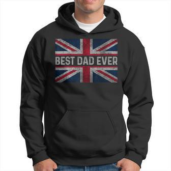 Vintage Best Dad Ever Flag England Father's Day Husband Hoodie - Monsterry