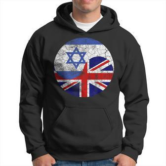Vintage British & Hebrew Flags Uk And Israel Hoodie - Thegiftio UK