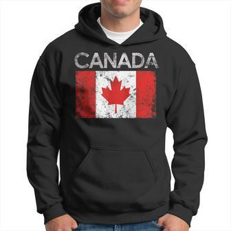 Vintage Canada Canadian Flag Pride Hoodie - Seseable