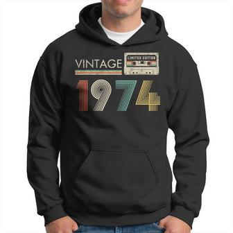 Vintage Cassette Limited Edition 1974 Birthday Hoodie - Monsterry UK