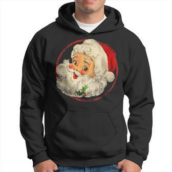 Vintage Christmas Santa Claus Face Old Fashioned Baby Hoodie - Monsterry