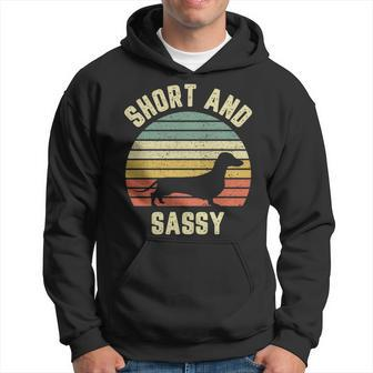 Vintage Dachshund Weiner Dog Short Sassy Hoodie | Mazezy