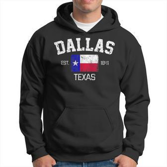 Vintage Dallas Texas Est 1841 Souvenir Hoodie - Thegiftio UK