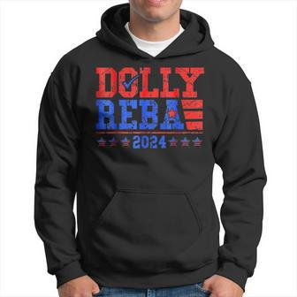 Vintage Dolly And Reba 2024 Make America Fancy Again Hoodie - Seseable