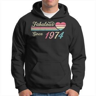 Vintage Fabulous Since 1974 Birthday Hoodie - Thegiftio UK