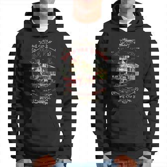 Vintage Family Holiday North Pole Polar Express All Abroad Hoodie | Mazezy