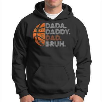 Vintage Father's Day Dada Daddy Dad Bruh Basketball Hoodie - Thegiftio UK