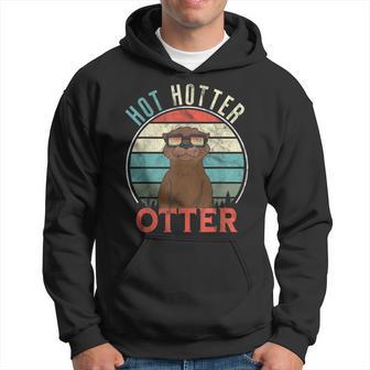 Vintage Hot Hotter Otter Retro Otterliebe Kapuzenpullover - Geschenkecke