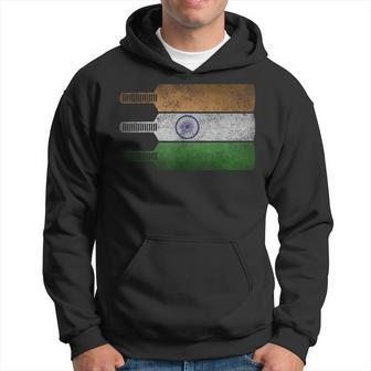 Vintage Indian Cricket Lover Print Swaraj Tiranga India Flag Hoodie - Monsterry DE