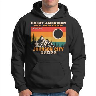 Vintage Johnson City Texas Total Solar Eclipse 2024 Hoodie - Thegiftio UK