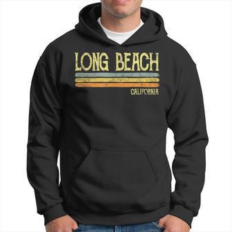 Vintage Long Beach California Ca Love Souvenir Hoodie - Monsterry DE