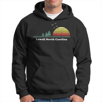 Vintage Lowell North Carolina Sunset Souvenir Print Hoodie - Monsterry DE