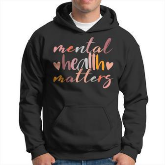 Vintage Mental Health Matter Christmas Birthday Father's Day Hoodie - Monsterry