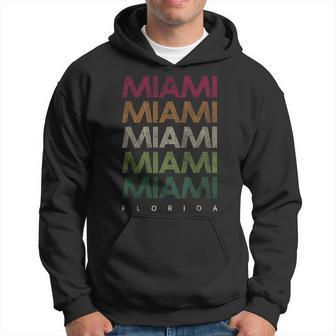 Vintage Miami Beach T I Love Miami Florida Miami Hoodie - Monsterry UK