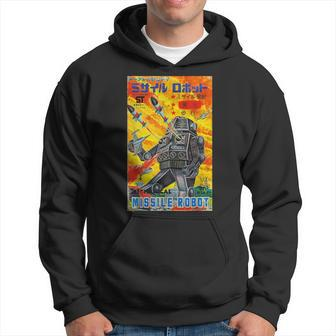 Vintage Graphic Missile Robot Japanese Retro Old Toy Anime Hoodie - Monsterry UK