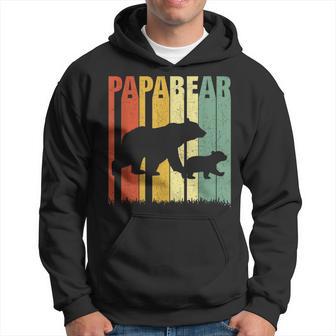 Vintage Papa Bär Baby Bäratertag Xmas Geschenk Retro Daddy Hoodie - Geschenkecke