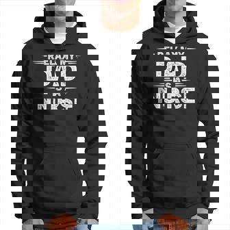 Vintage Relax My Dad Is A Nurse Dad Daughter Son Fathers Day Hoodie - Thegiftio UK