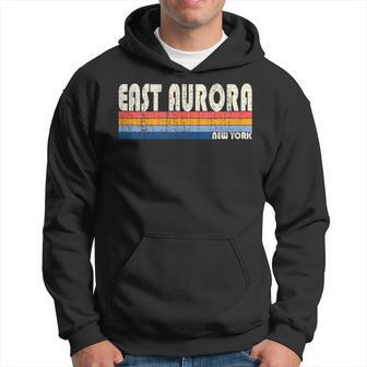 Vintage Retro 70S 80S Style Hometown Of East Aurora Ny Hoodie - Monsterry UK