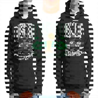 Vintage Retro Boston Champions Boston B-Ball City Hoodie | Mazezy
