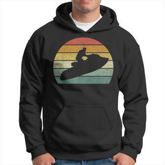 Vintage Retro Jet Ski Athletic Beach Summer Sports Jet Ski Hoodie - Monsterry