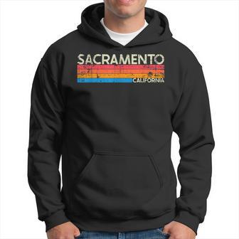 Vintage Retro Sacramento California Distressed Hoodie - Monsterry DE