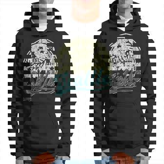 Vintage Seattle Baseball American Us Flag Hoodie | Mazezy