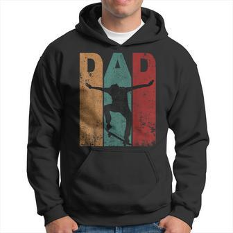 Vintage Skateboard Dad Daddy Silhouette Father's Day Hoodie - Monsterry
