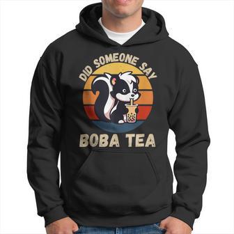 Vintage Skunk Did Someone Say Boba Tea Lover Hoodie - Monsterry UK