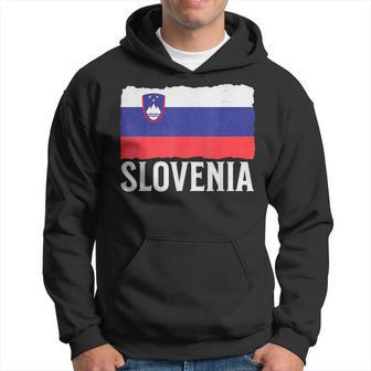 Vintage Slowenien Slowenien Flagge Slowenien Pride Herren Damen Hoodie - Geschenkecke