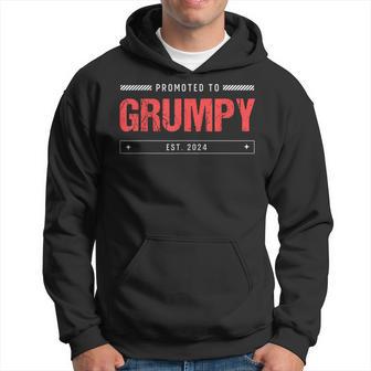 Vintage Soon To Be Grumpy Est 2024 Zum Neuen Papa Befördert Kapuzenpullover - Geschenkecke