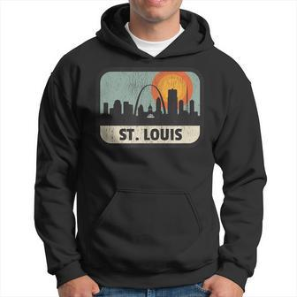 Vintage St Louis Missouri Downtown Skyline Retro 70S Hoodie - Monsterry CA