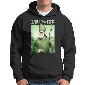 Vintage St Patrick Saint Patty Clover Catholic Prayer Faith Hoodie - Seseable