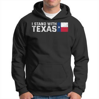 Vintage I Stand With Texas Usa United States Of America Hoodie - Monsterry