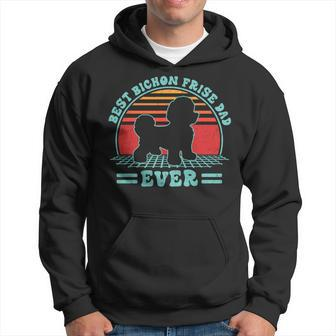 Vintage Style Best Bichon Frise Dad Ever Father's Day Hoodie - Monsterry