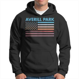 Vintage Sunset American Flag Averill Park New York Hoodie - Monsterry AU