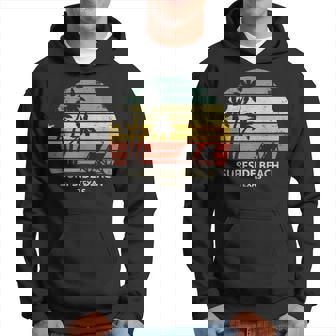 Vintage Texas Surfside Beach T Cool Retro Hoodie - Monsterry